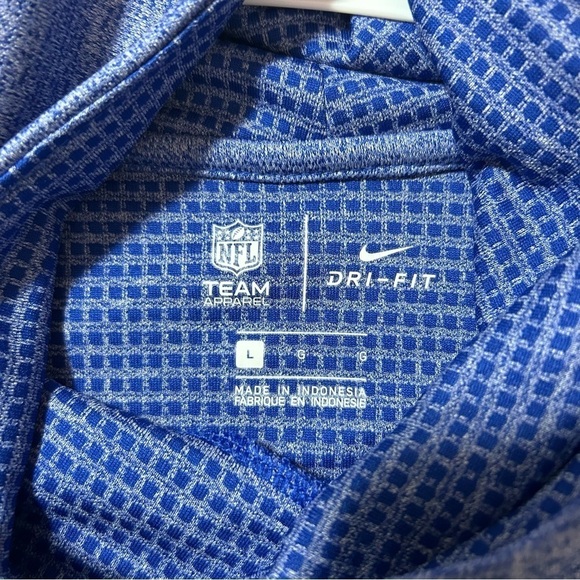 New England Patriots Nike Dri Fit Cowl Neck Pullover Womens Large Blue - Picture 2 of 4